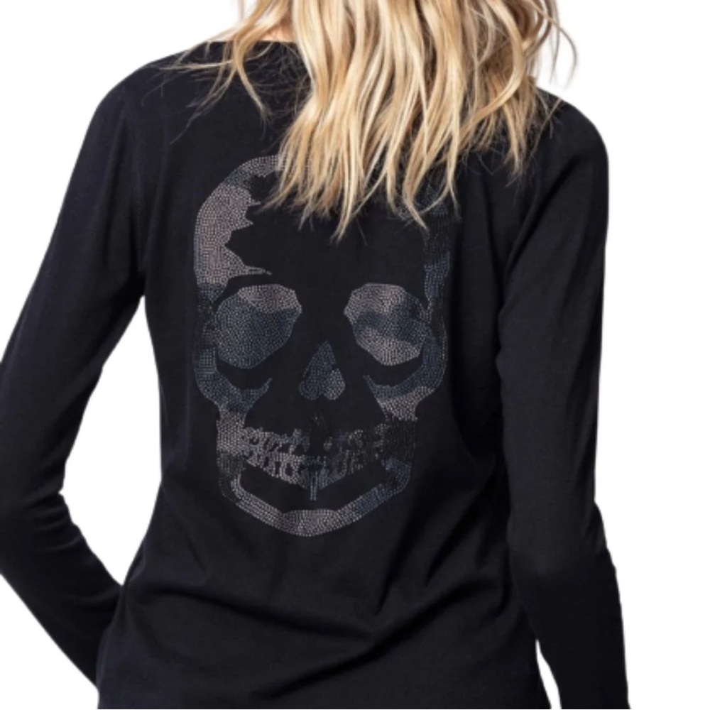 Zadig & Voltaire - Tunisien Beaded Skull tee NWT